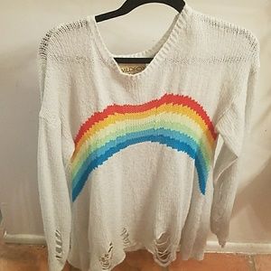 Wildfox rainbow sweater